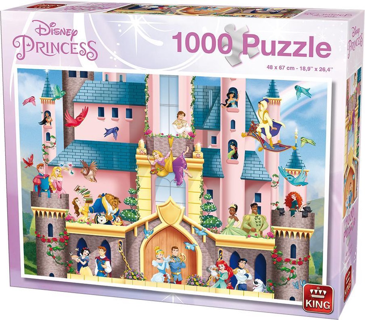 Disney 1000 Stukjes Puzzel - Magical Palace - King - Legpuzzel 68 x 49 cm