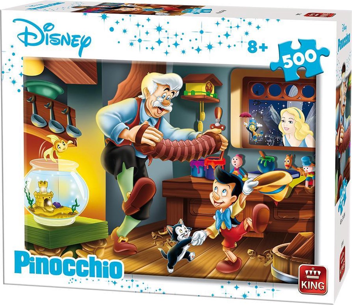 Disney 500 Stukjes Puzzel Pinokkio - King - 48 x 34 cm