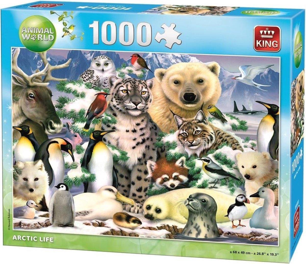 King Animal World  -  Arctic life  legpuzzel  1000 stukjes