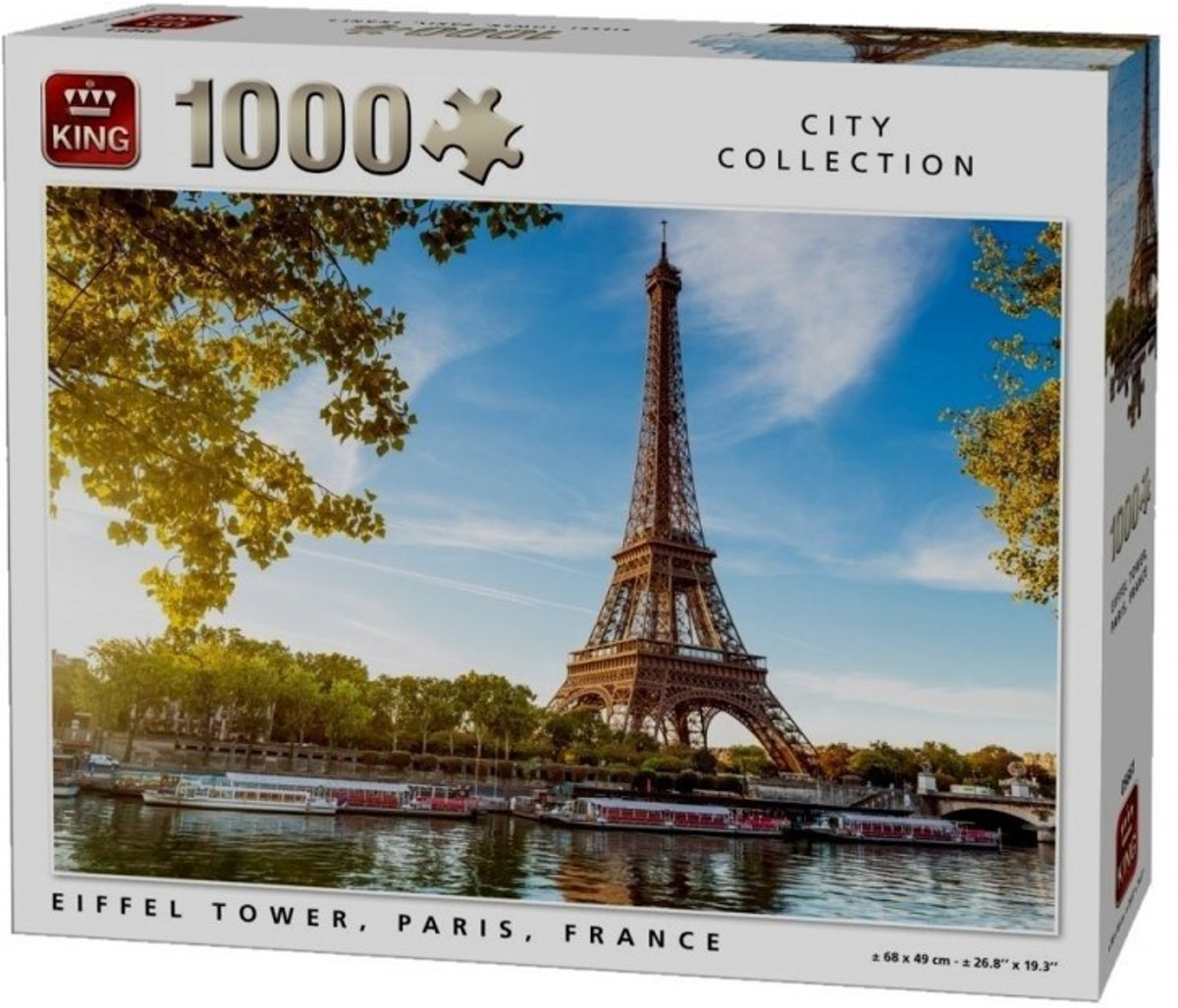 King CIty Collection Eiffelftoren Parijs puzzel 1000 stukjes