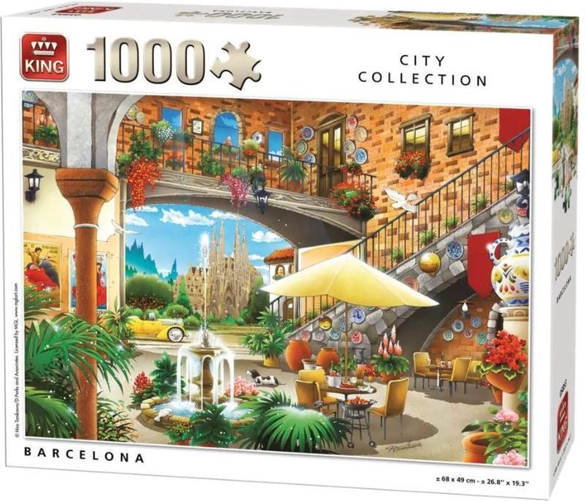 King City Collection Barcelona Puzzel 1000 stukjes