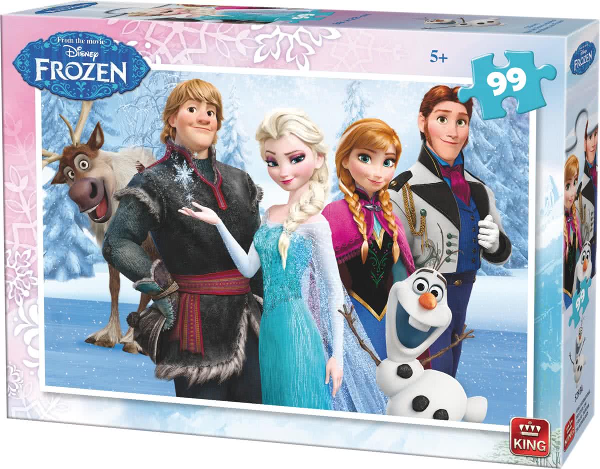 King Disney 2 Puzzles Frozen 99 stukjes