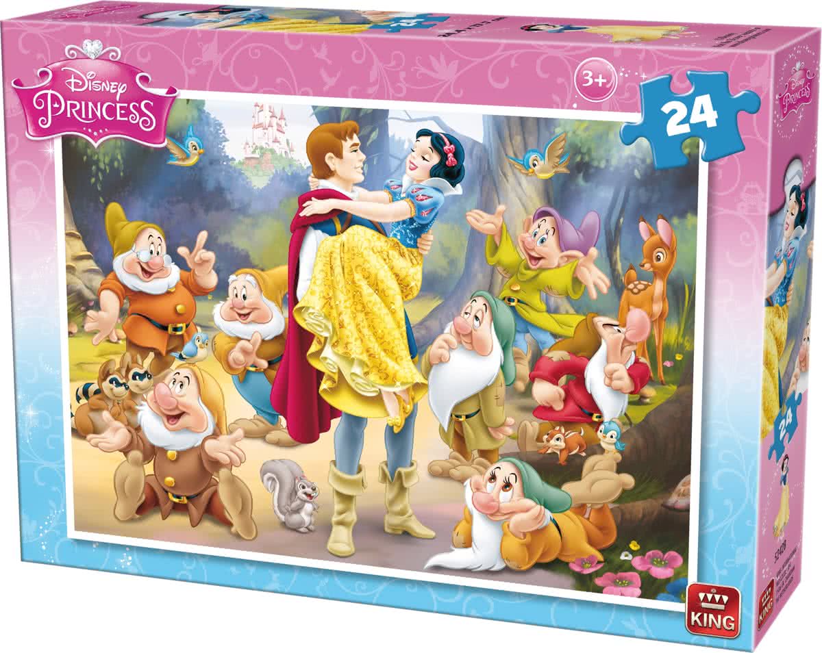 King Disney 2 Puzzles Snow Wnite 24 stukjes