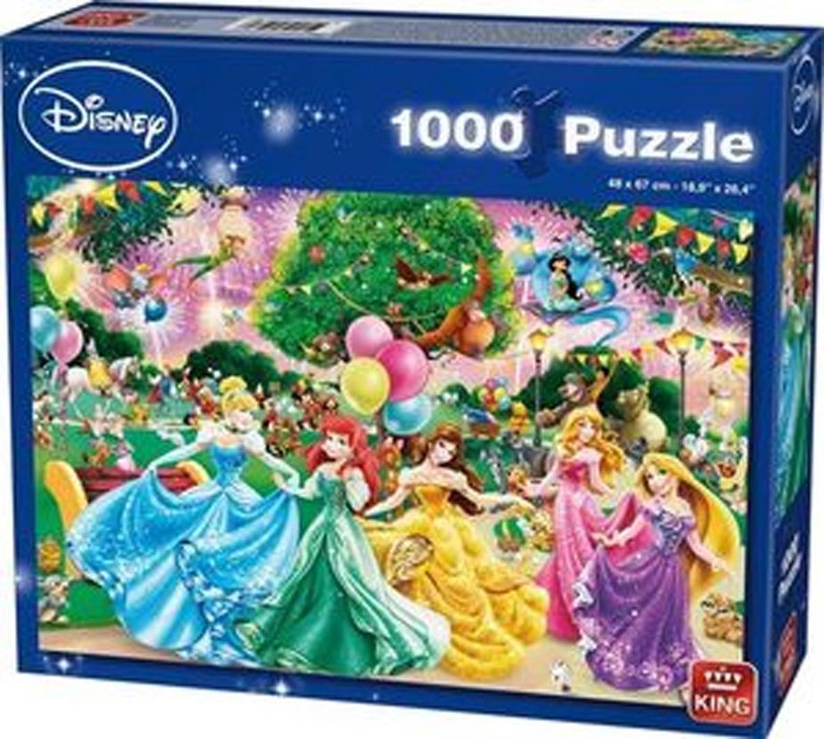 King Disney Princess Puzzel 48 x 67 cm - 1000 Delig