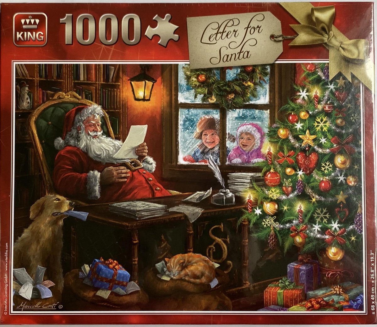 King Kerst puzzel - Letter for Santa  1000 stukjes