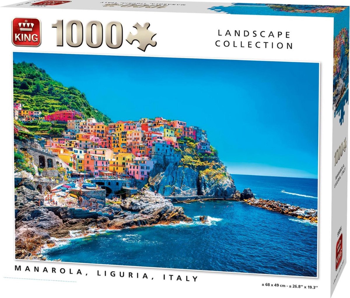 King Landscape Collection Manarola, Liguria, Italy  legpuzzel 1000 stukjes