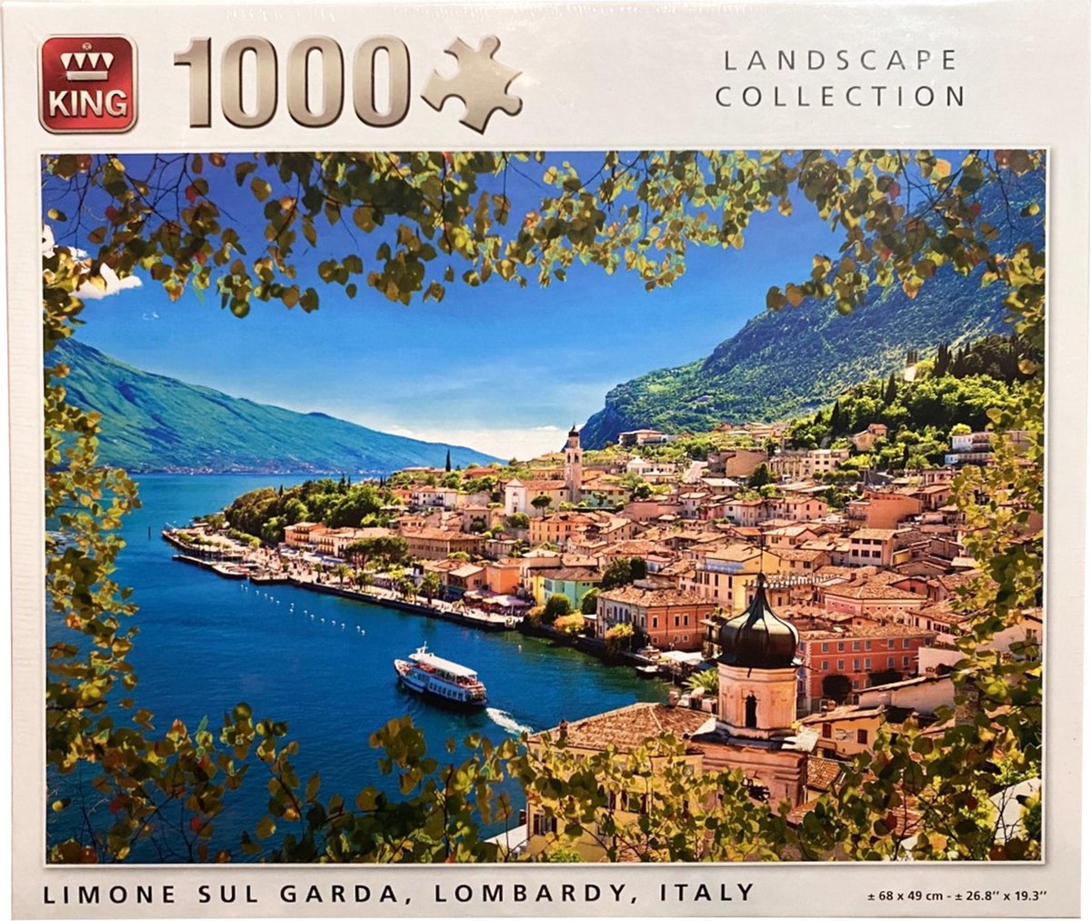 King Puzzel - 1000 stukjes - Limone Sul Garda - Lombardy - Italy