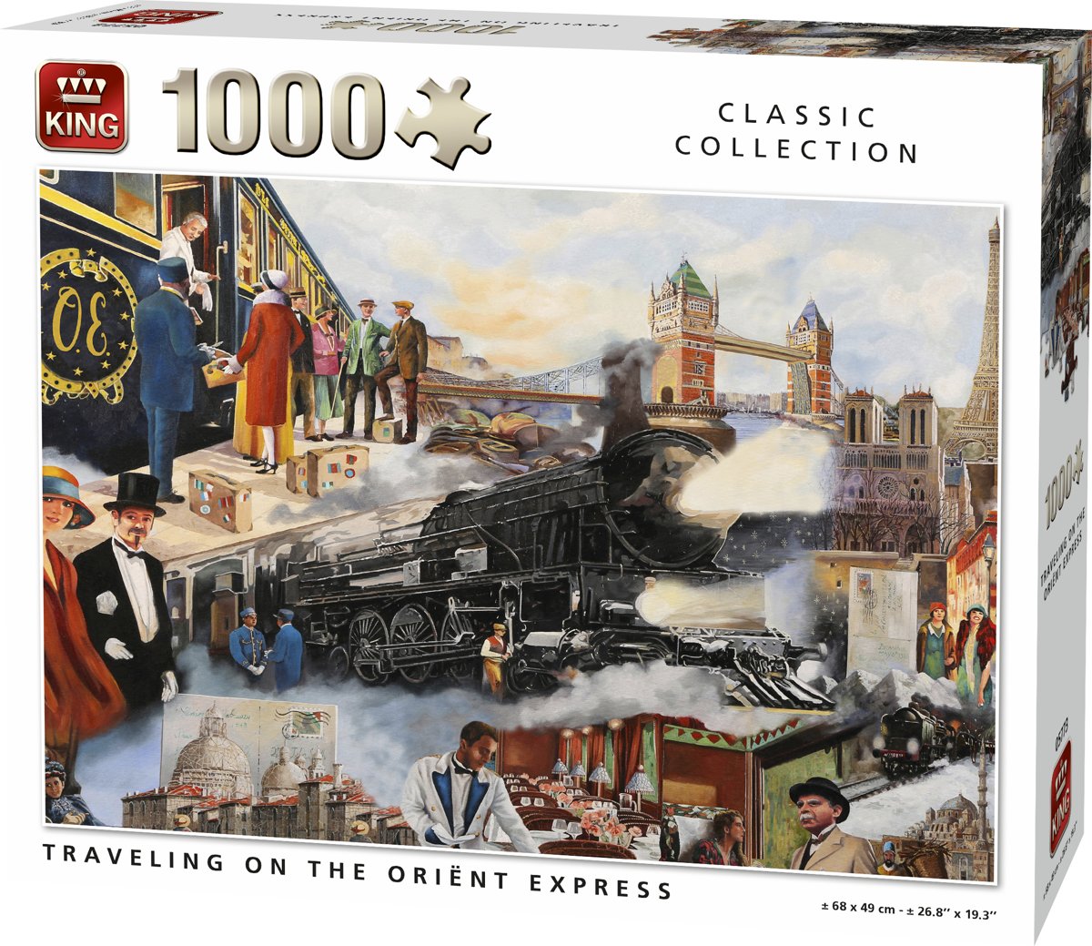 King Puzzel 1000 Stukjes - Orient Express Trein