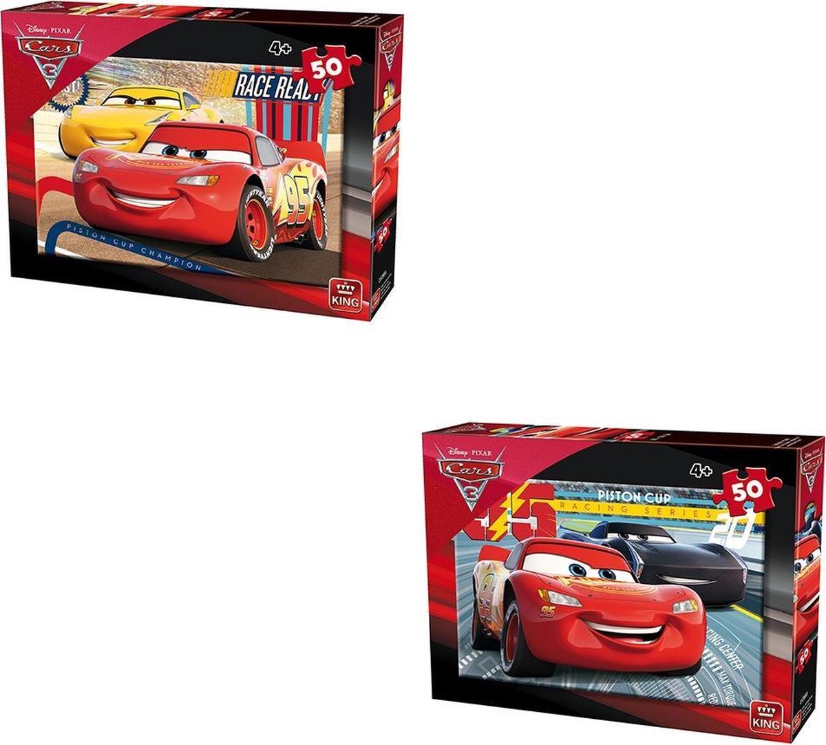 King Puzzel Cars 3 50 stukjes Assorti