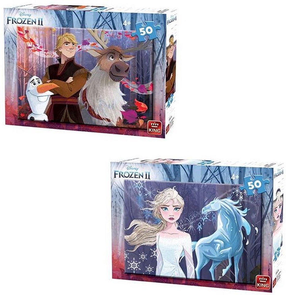 King Puzzel Disney Frozen 2 50 Stukjes Assorti