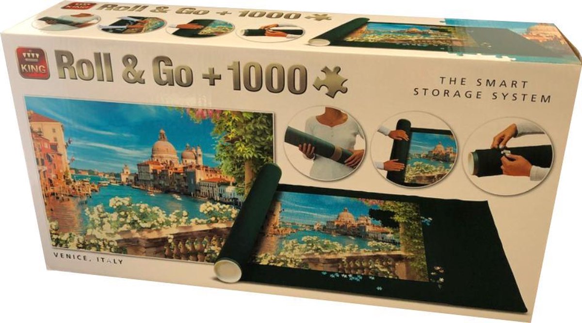 King Puzzelrol + 1000 Stukjes Puzzel Venice Italy - Puzzelmat