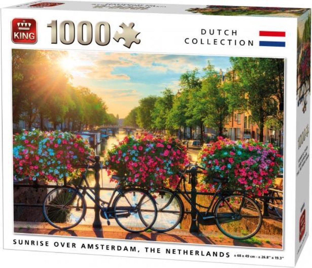 King legpuzzel - Sunrise over Amsterdam - 1000 stukjes