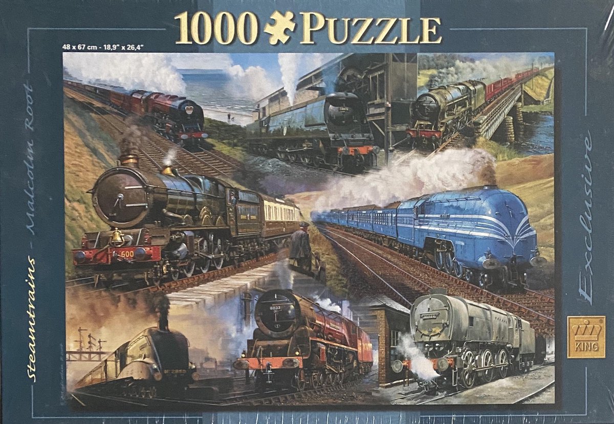 King stoomtreinen puzzel 1000