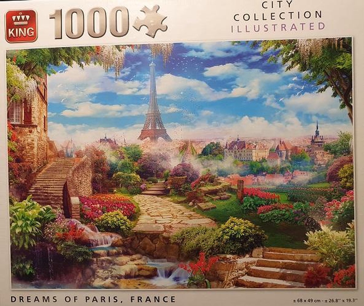 Legpuzzel, 1000 stukjes, Dreams of paris, France, City collection