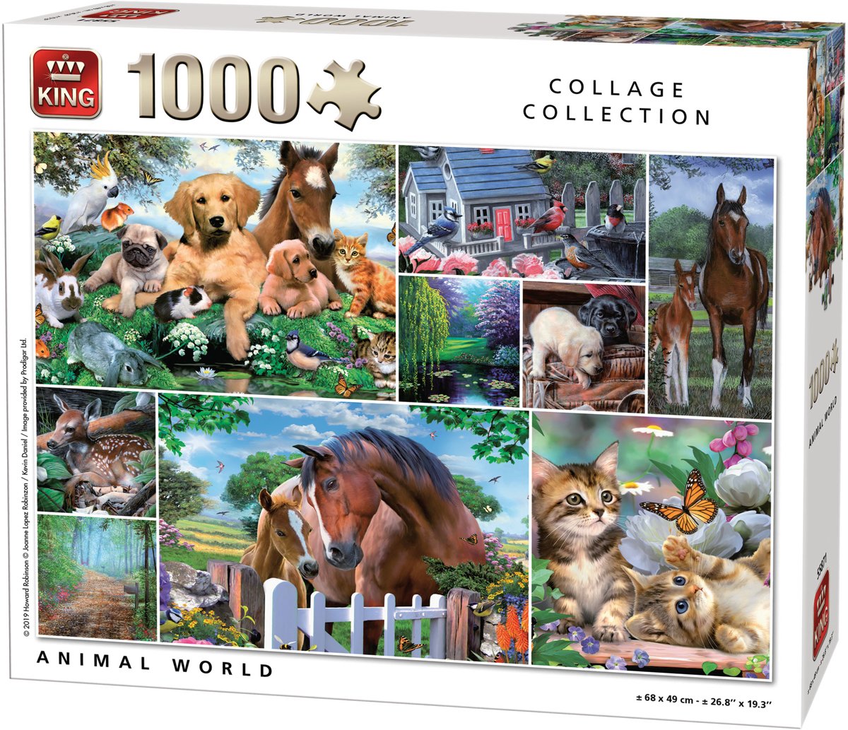 Puzzel 1000 Stukjes ANIMAL WORLD