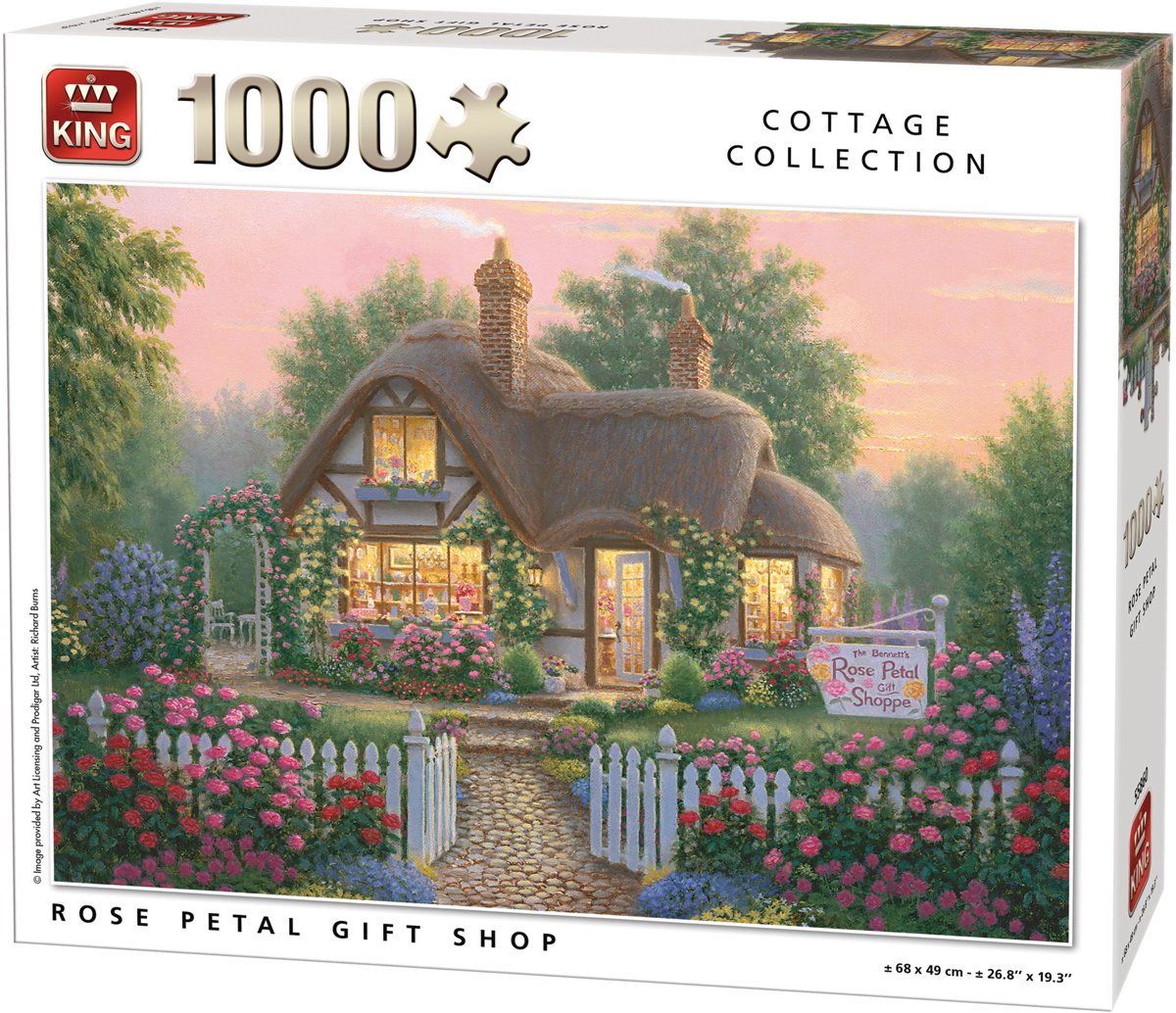 Puzzel 1000 Stukjes ROSE PETAL GIFT SHOP