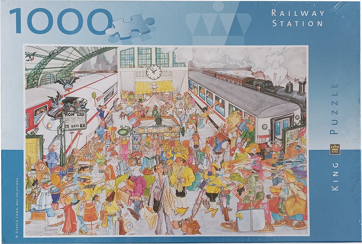 Puzzel King - Railway Station - King - 1000 stukjes