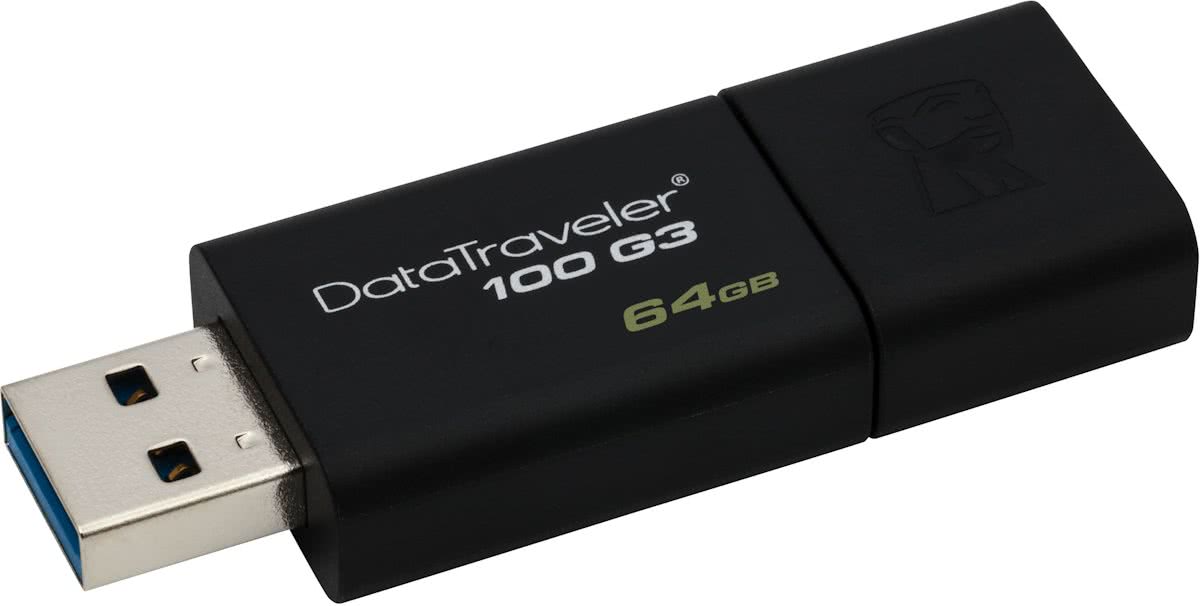 Kingston DataTraveler 100 G3 - USB-stick - 64 GB