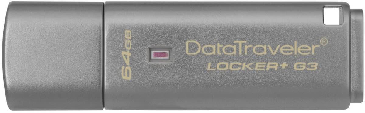 Kingston Locker+ G3 - USB-stick - 64 GB