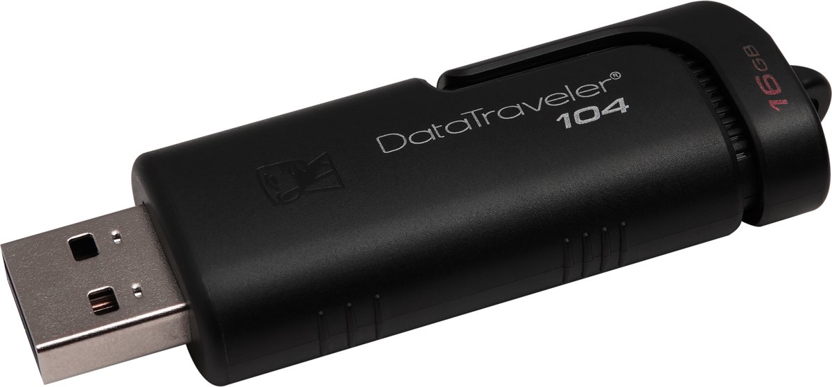 Kingston Technology 104 USB flash drive 16 GB USB Type-A 2.0 Zwart