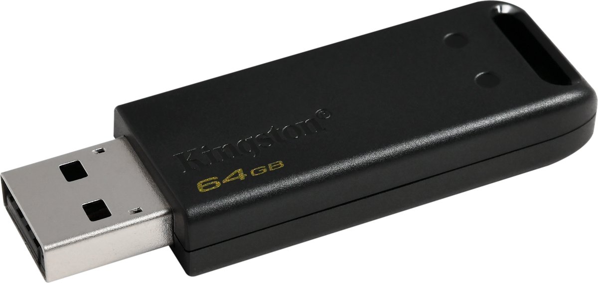 Kingston Technology DataTraveler 20 USB flash drive 64 GB USB Type-A 2.0 Zwart