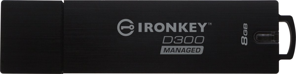 Kingston Technology IronKey D300 USB flash drive 16 GB USB Type-A 3.0 (3.1 Gen 1) Zwart