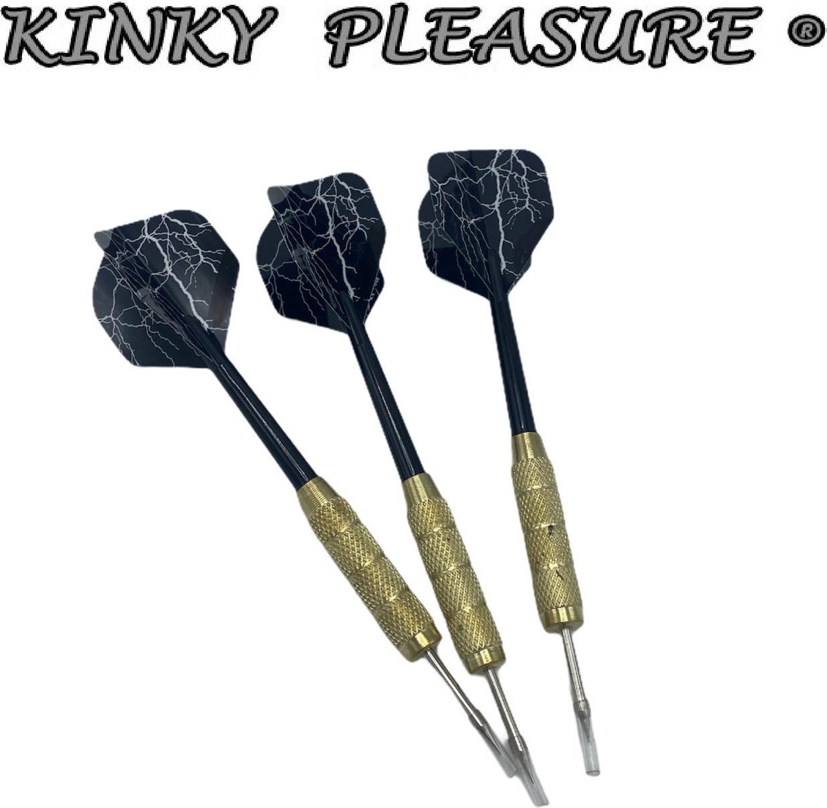 Kinky Pleasure - Dartpijltjes - Bliksemflits - 3 stuks in verpakking van Kinky Pleasure - 14cm lang