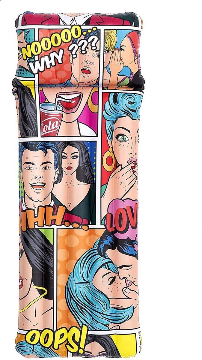 Kinky Pleasure Luchtbed Cartoon Print 183x71cm