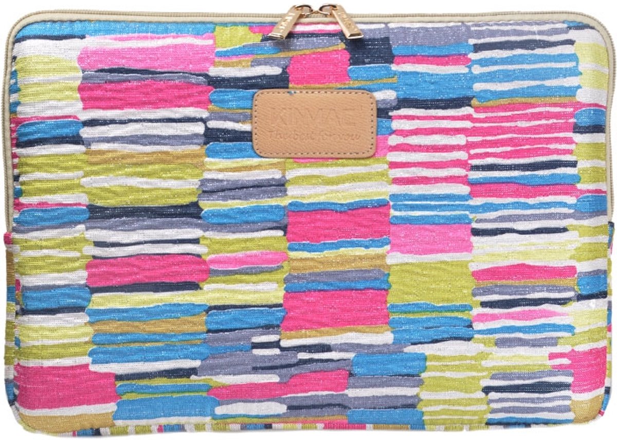 Kinmac – Laptop Sleeve met glitterlook tot 14 inch – Multi colour