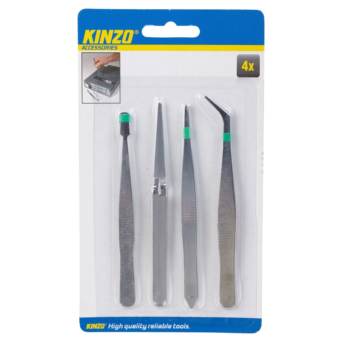 Kinzo hobby pincetten 4 stuks