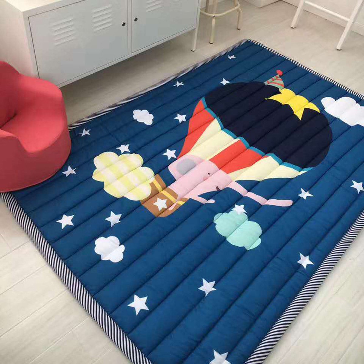 Deluxe Speelkleed 140*200 cm EXTRA DIK XXL - Groot Koude weerstand Speelkleed - Speelmat Kinderen - - Kindervloerkleed - Kraamcadeau Babymat - Speelkleed Kinderen - Anti-val speelmat - Speeltapijt - 50+ design speelkleden - Reis rond de Wereld