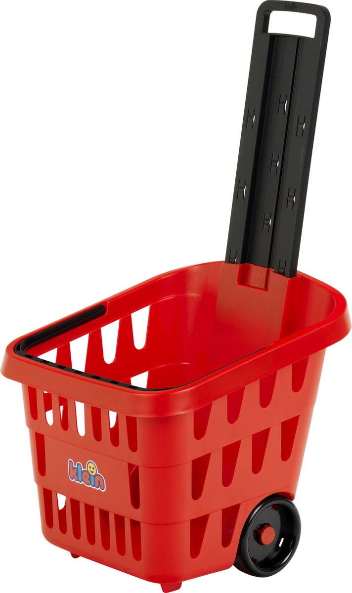   MM winkelmandje - incl. handige draaggreep en uitschuifbaar handvat - rood zwart
