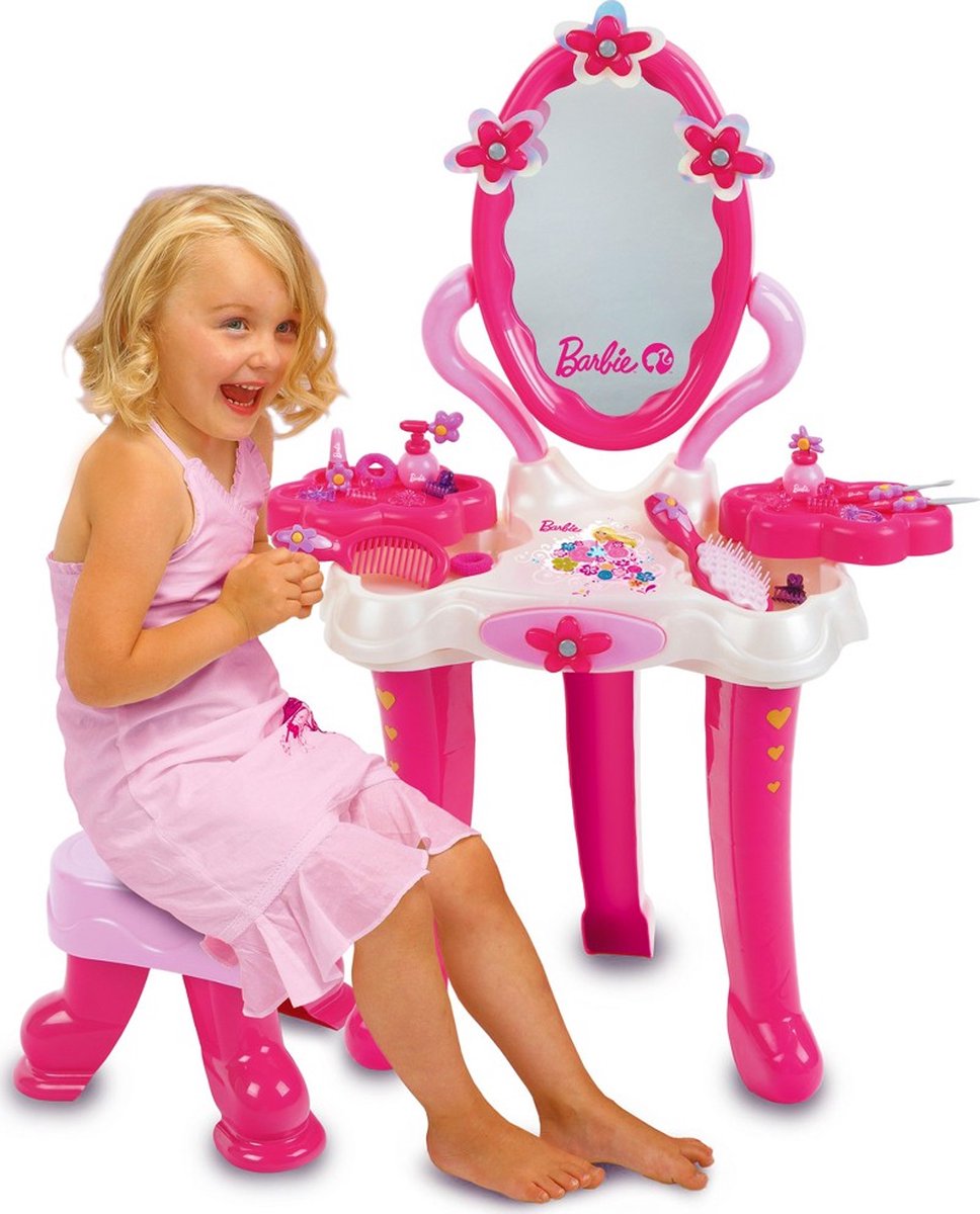 Barbie - Schoonheidsstudio - schoonheidssalon - kaptafel - inclusief krukje en accessoires