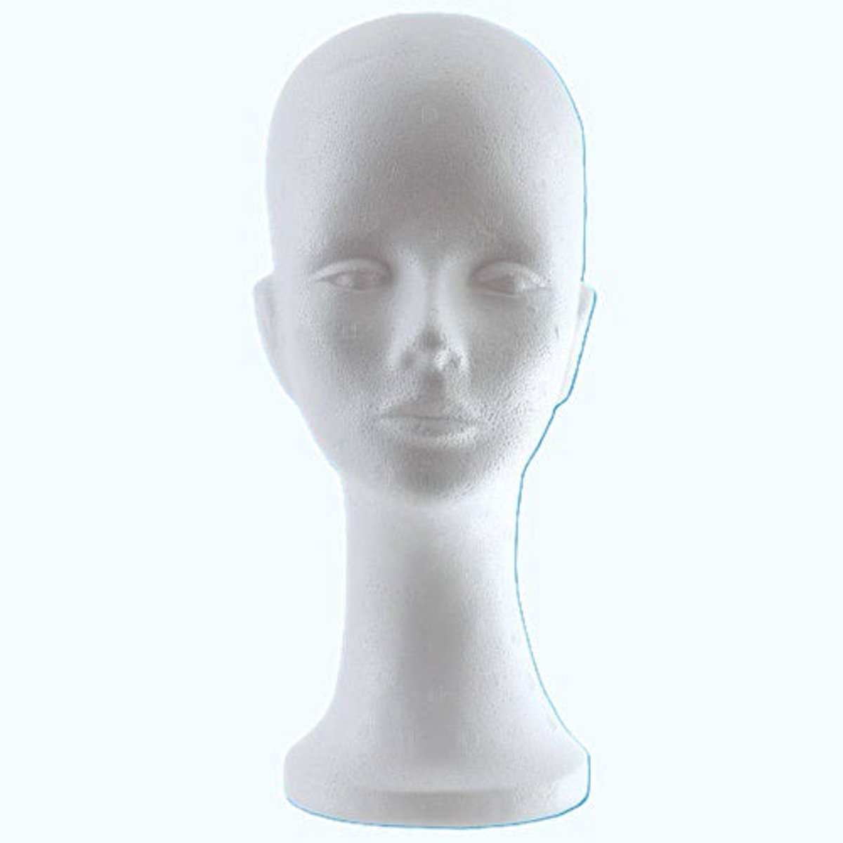 Pruikenkop wit hoogte 34 cm dame