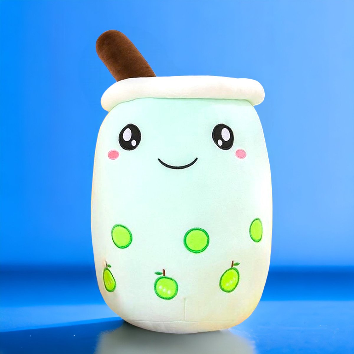 Kawaii Kussen - Bubble Tea Knuffel 35cm - Boba Knuffel - Baby Blauw - Kawaii Knuffel - Squishmallow - Squishy