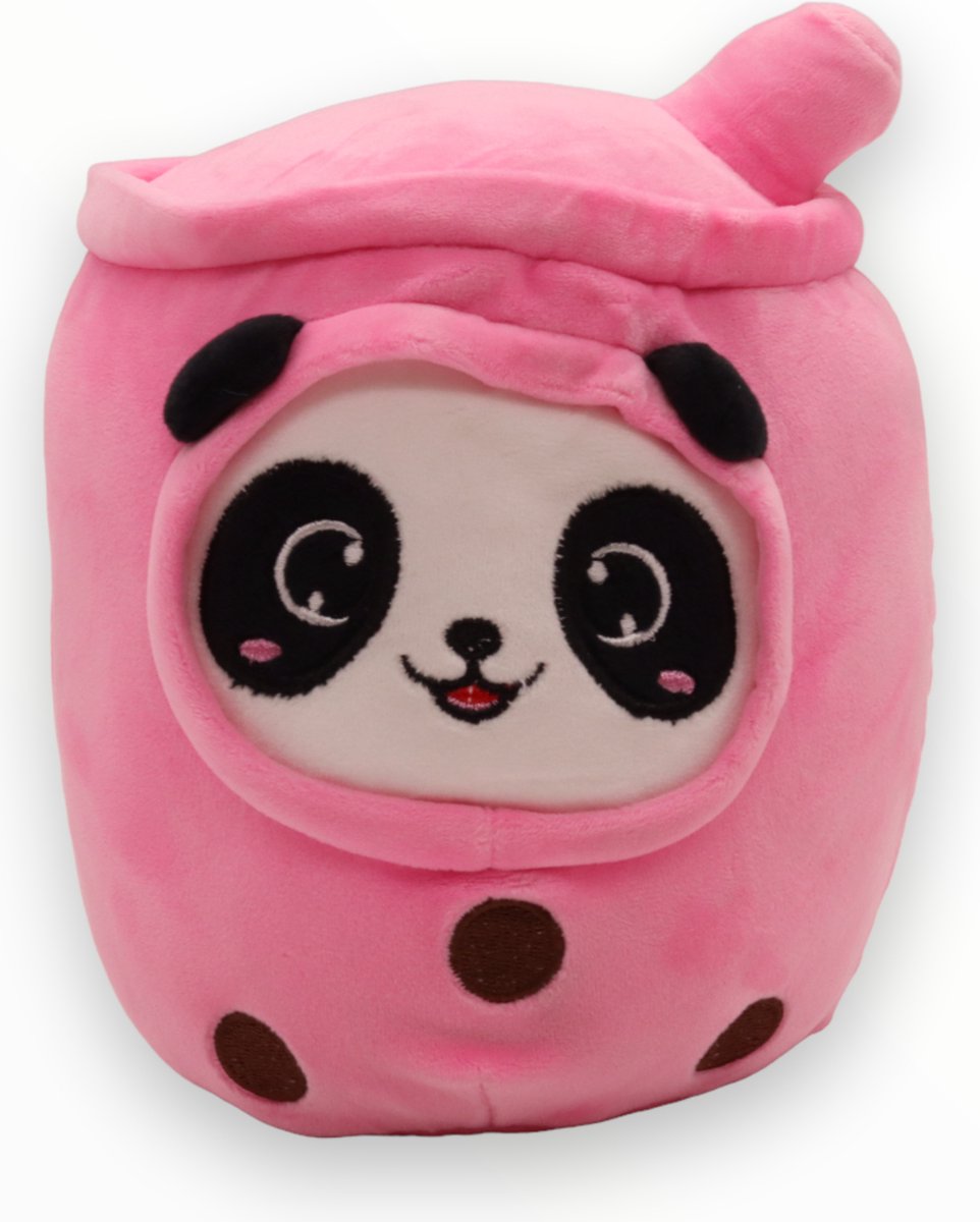 Kawaii Kussen Bubble Tea Knuffel Pink