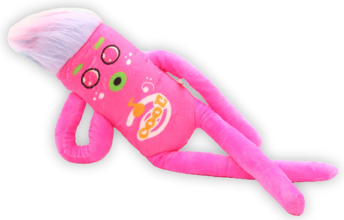 Klikkopers Nobody Sausage Knuffels - Pink - 40 cm - Knuffels