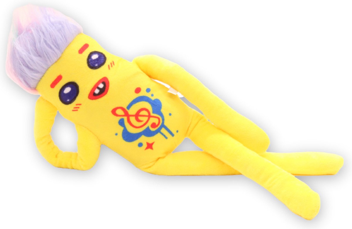 Klikkopers Nobody Sausage Knuffels - Yellow - 40 cm - Knuffels