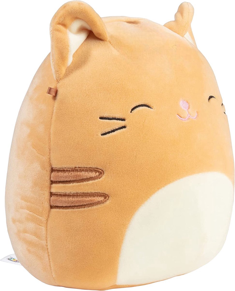 Klikkopers® - Kawaii knuffel - Squish Knuffel - 23CM - Kat Bruin - Kawaii Kussen - Pluche Kussen