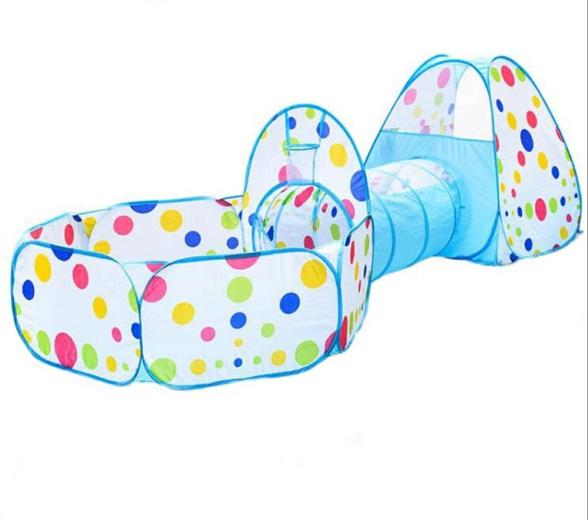 Speelbox POP UP Kinderen - 3-in 1 Tent - Speeltunnel - Grondbox - Baby