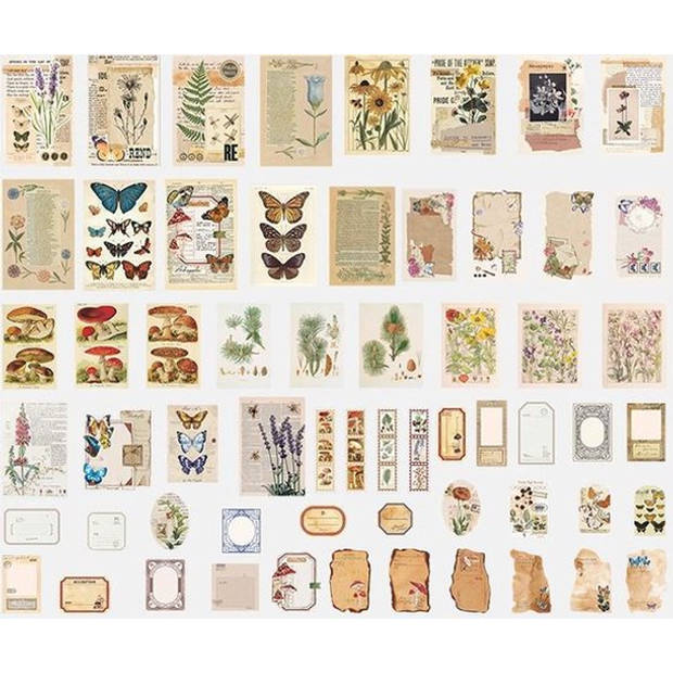 Knaak Deco Sticker- & Papierset - Nature - 200 Stuks