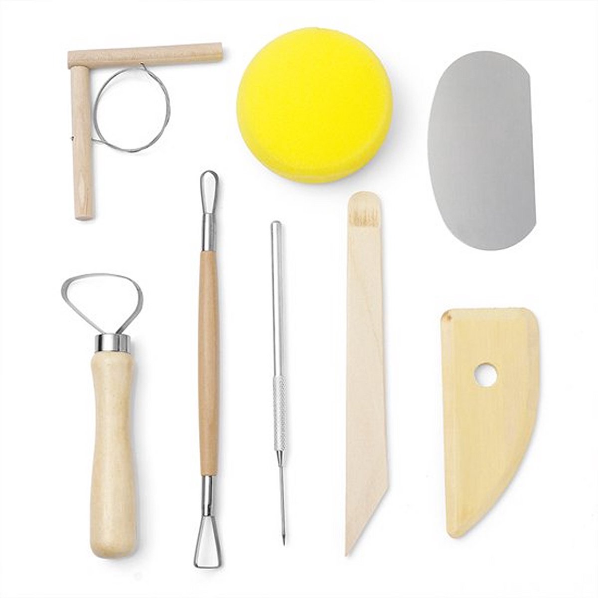   Klei Gereedschap - 8-delig - Boetseer Set - Pottenbakken - Modelleer - Beeldhouwen