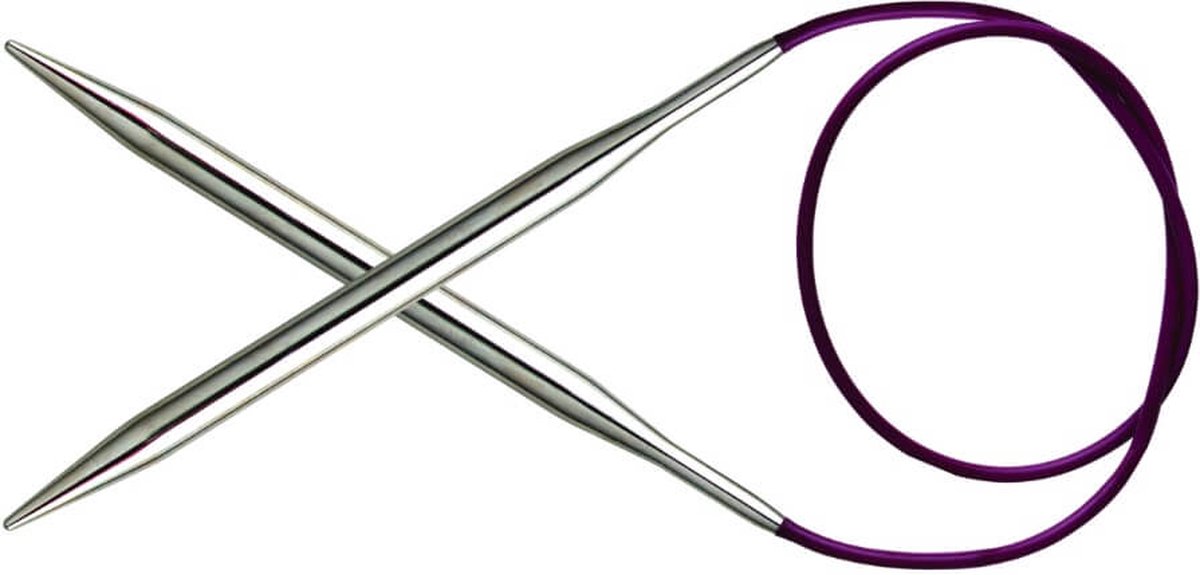 KnitPro Nova Metal rondbreinaalden 150cm 5.50mm.