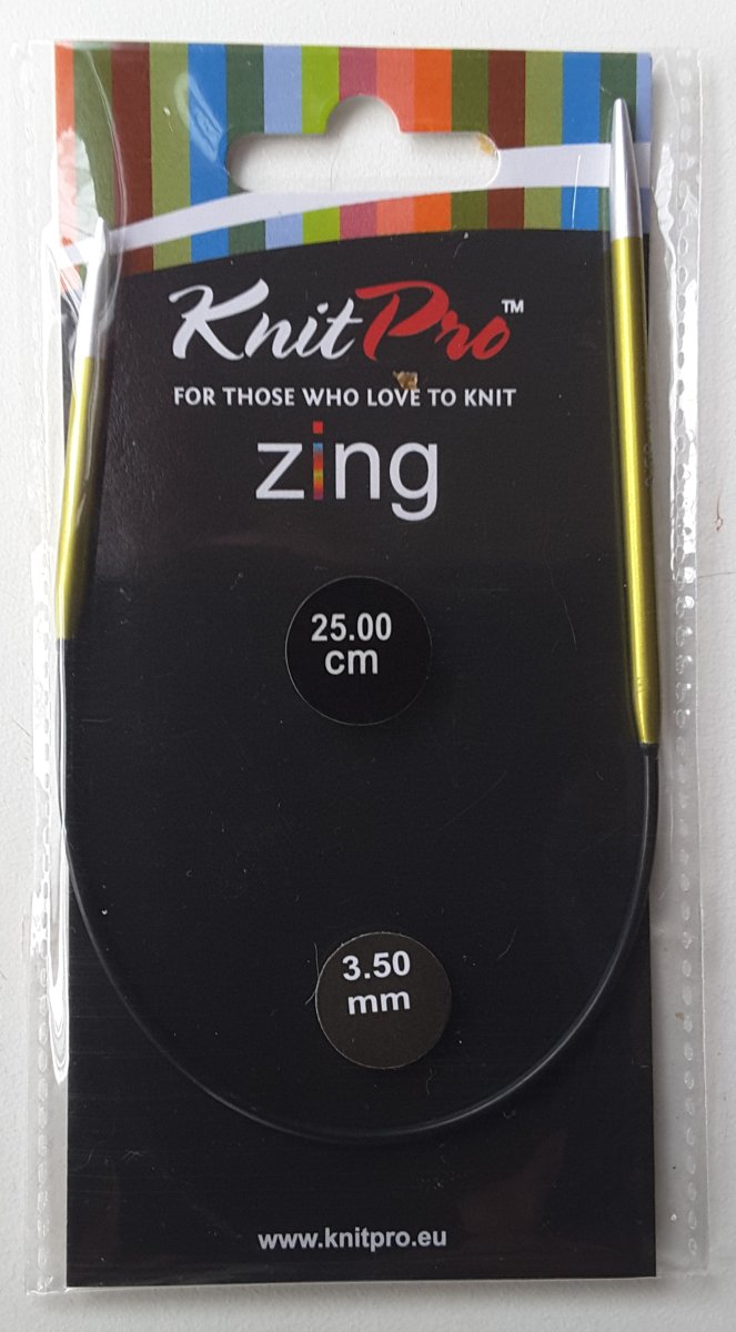 Knitpro Zing Rondbreinaalden 3.50mm en25.00cm