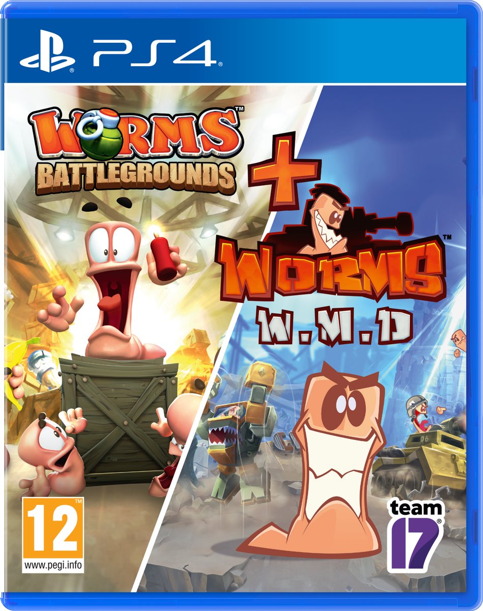 WORMS Double Pack - Worms Battlegrounds & Worms W.M.D - PS4