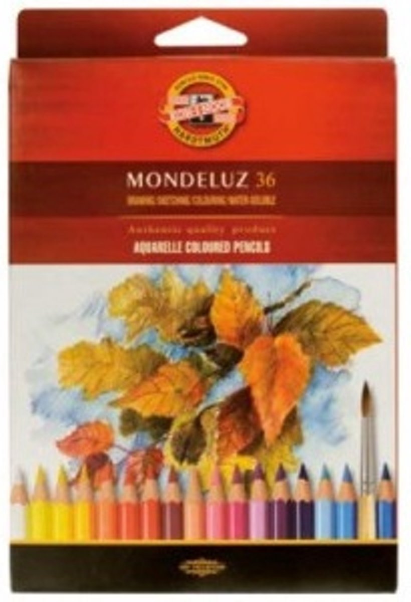 Mondeluz Aquarel potloden, doos à 36 st