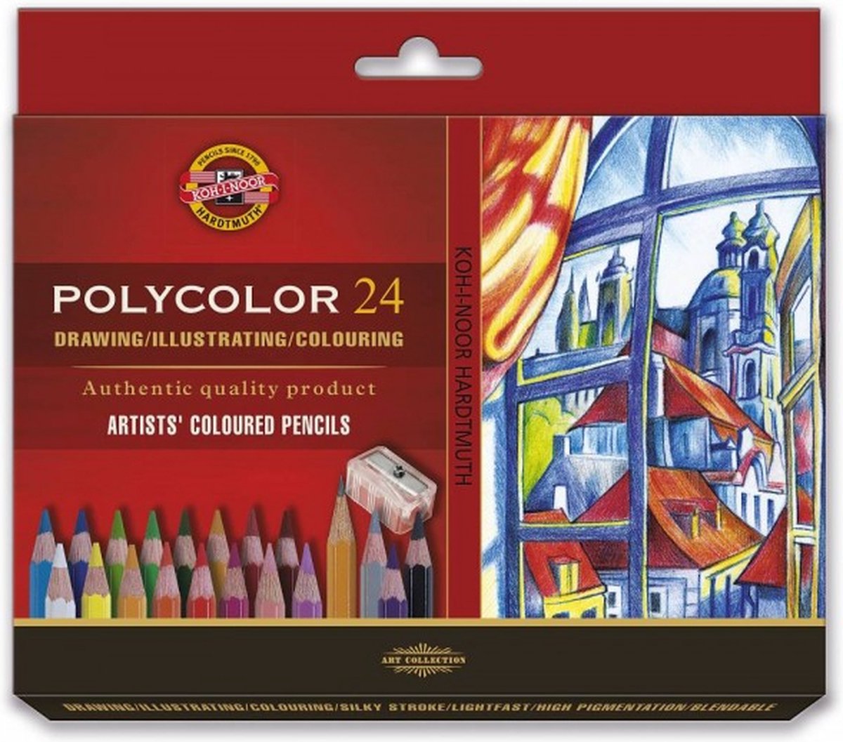 Koh-I-Noor Polycolor Artists set - doos met 24 stuks