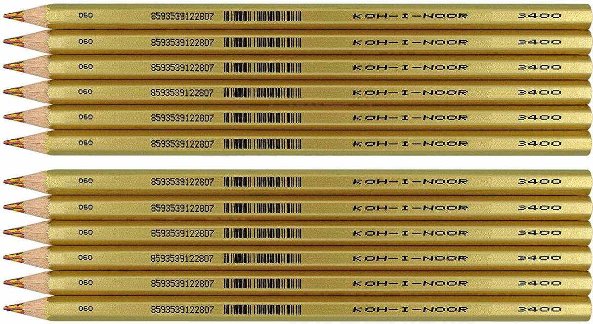 Koh-i-noor Aristochrom Magic - 12 Pencils with Special Multicoloured Lead. 3400 by Koh-I-Noor