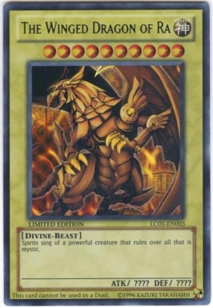 The Winged Dragon of Ra Yu-Gi-Oh - LC01 – Yu Gi Oh cards – Yu Gi Oh kaarten – Ultra rare versie – In kaarthouder!