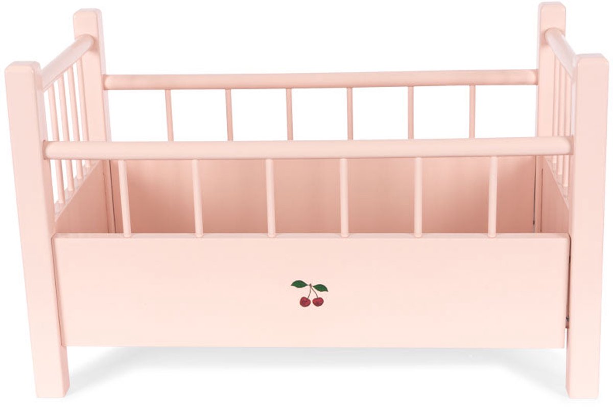 Konges Sløjd Doll Bed/Poppenbed Cherry - 46x26x28cm - Pink